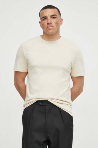Βαμβακερό μπλουζάκι IRO ανδρικά, χρώμα: μπεζ