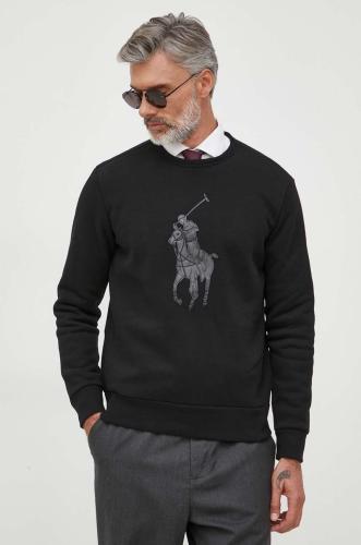 Μπλούζα Polo Ralph Lauren χρώμα: μαύρο