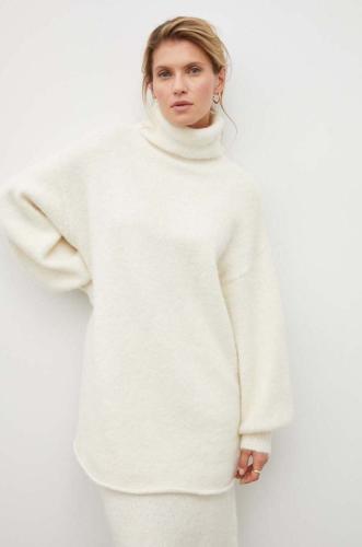 Μάλλινο πουλόβερ Gestuz γυναικεία, χρώμα: μπεζ