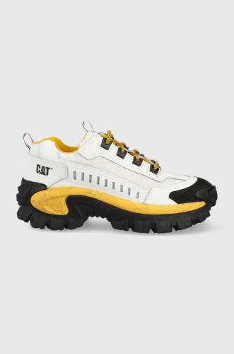 Δερμάτινα αθλητικά παπούτσια Caterpillar INTRUDER χρώμα: άσπρο