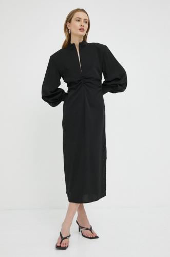 Φόρεμα Gestuz Roamlee χρώμα: μαύρο