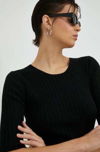 Μάλλινο πουλόβερ By Malene Birger γυναικεία, χρώμα: μαύρο