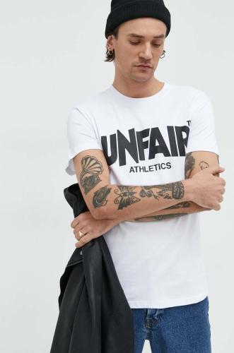 Βαμβακερό μπλουζάκι Unfair Athletics χρώμα: άσπρο