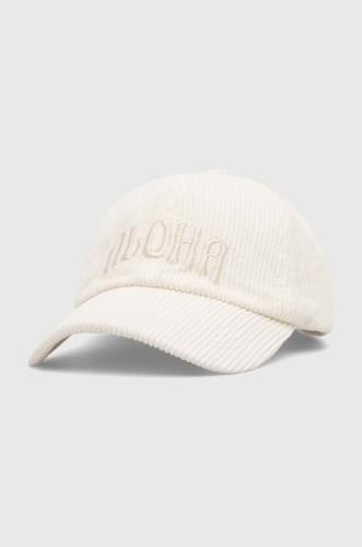 Βαμβακερό καπέλο του μπέιζμπολ Billabong χρώμα: άσπρο
