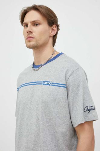 Βαμβακερό μπλουζάκι Levi's χρώμα: γκρι
