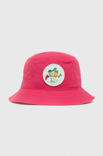 Παιδικό βαμβακερό καπέλο Fila χρώμα: ροζ