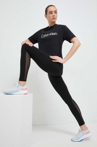 Αθλητικό μπλουζάκι Calvin Klein Performance Effect χρώμα: μαύρο