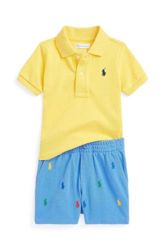 Σετ μωρού Polo Ralph Lauren χρώμα: κίτρινο