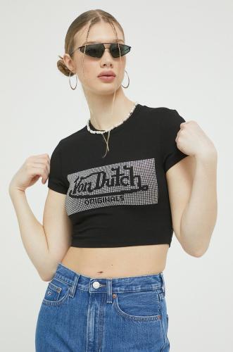 Μπλουζάκι Von Dutch χρώμα: μαύρο