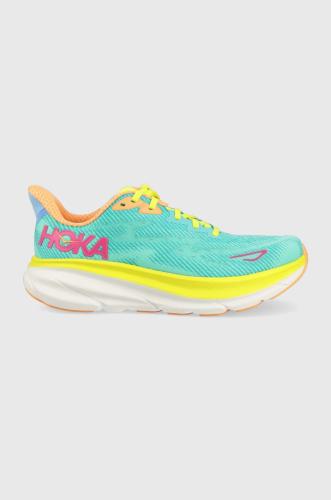 Παπούτσια για τρέξιμο Hoka Clifton 9 χρώμα: τιρκουάζ