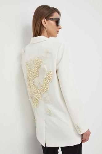 Μάλλινο μπουφάν Custommade χρώμα: άσπρο