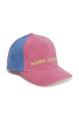 Παιδικός βαμβακερός σκούφος Marc Jacobs χρώμα: ροζ