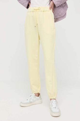 Παντελόνι φόρμας Max Mara Leisure χρώμα: κίτρινο