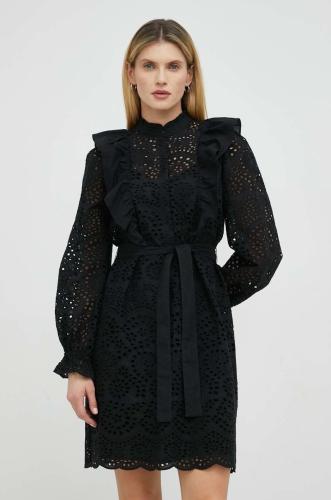 Βαμβακερό φόρεμα Bruuns Bazaar Sienna Kandra χρώμα: μαύρο