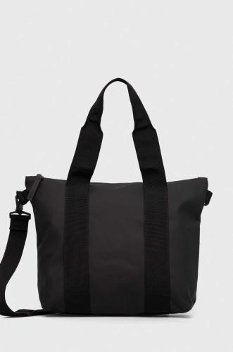Τσάντα Rains 14180 Tote Bags χρώμα: μαύρο