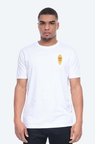 Βαμβακερό μπλουζάκι Wood Wood χρώμα: άσπρο