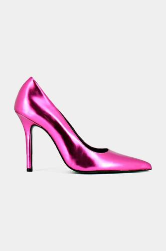 Δερμάτινες γόβες Jonak DINERA CUIR METALLISE χρώμα: ροζ, 3300238