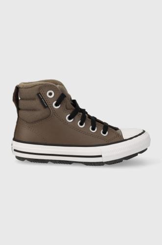 Παιδικά πάνινα παπούτσια Converse χρώμα: καφέ