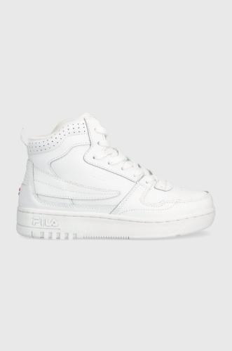 Δερμάτινα αθλητικά παπούτσια Fila FXVENTUNO χρώμα: άσπρο