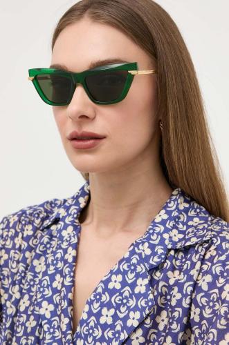 Γυαλιά ηλίου Bottega Veneta χρώμα: πράσινο