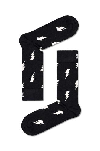 Κάλτσες Happy Socks Flash Sock χρώμα: μαύρο