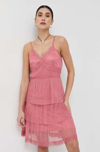 Φόρεμα Twinset χρώμα: ροζ