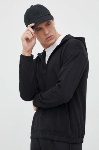 Φούτερ προπόνησης Calvin Klein Performance Essentials χρώμα: μαύρο, με κουκούλα