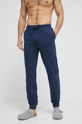 Βαμβακερό παντελόνι Emporio Armani Underwear χρώμα: ναυτικό μπλε