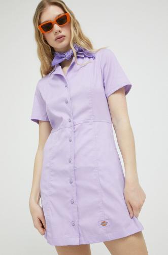 Φόρεμα Dickies χρώμα: μοβ
