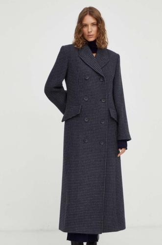 Μάλλινο παλτό By Malene Birger χρώμα: μαύρο