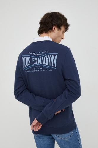 Βαμβακερή μπλούζα Deus Ex Machina χρώμα: ναυτικό μπλε,