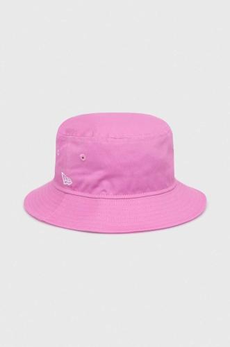 Βαμβακερό καπέλο New Era χρώμα: ροζ