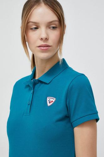 Βαμβακερό μπλουζάκι Rossignol χρώμα: πράσινο