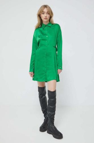 Φόρεμα HUGO χρώμα: πράσινο