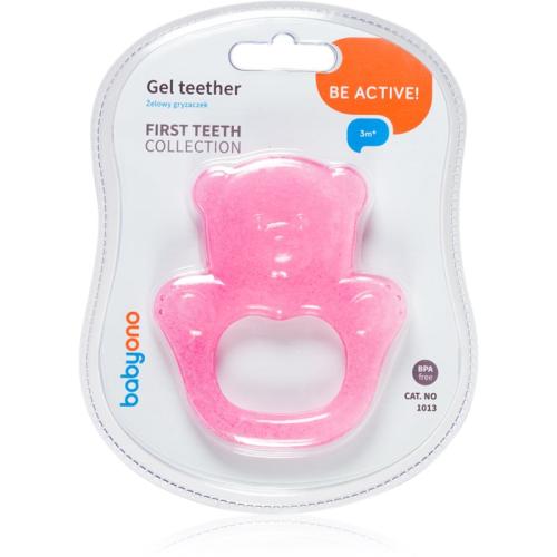 BabyOno Be Active Gel Teether μασητικό Pink Bear 1 τμχ