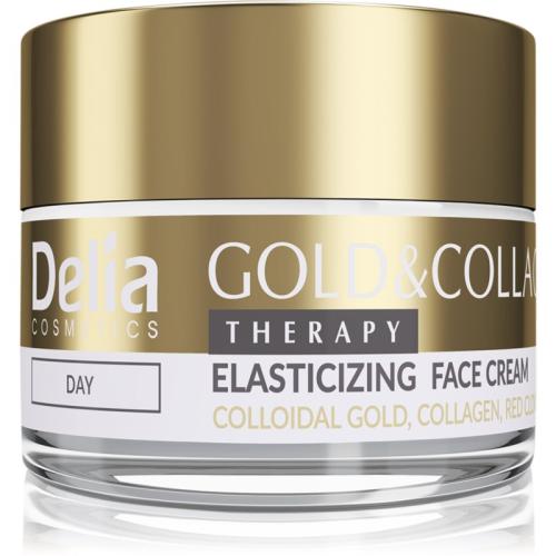 Delia Cosmetics Gold & Collagen Therapy κρέμα ημέρας αύξηση της ελαστικότητας του δέρματος 50 μλ