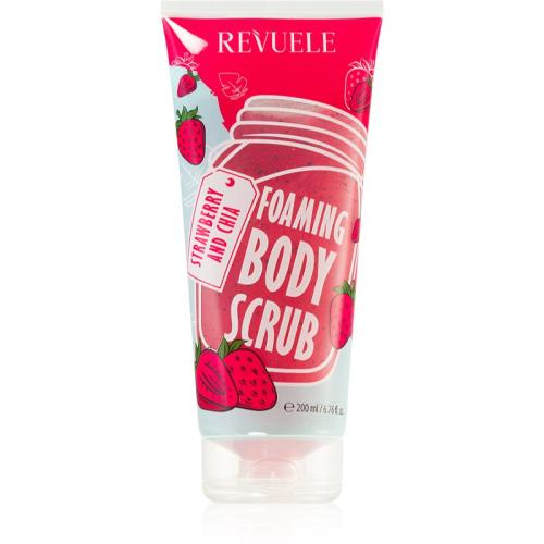 Revuele Foaming Body Scrub Strawberry and Chia ενυδατική απολέπιση σώματος 200 μλ