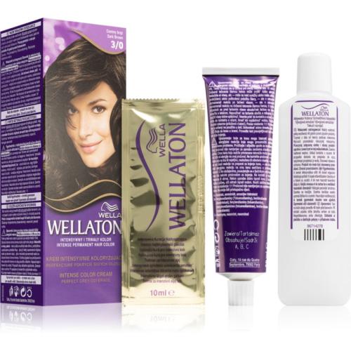 Wella Wellaton Intense μόνιμη βαφή μαλλιών με έλαιο αργκάν απόχρωση 3/0 Dark Brown 1 τμχ