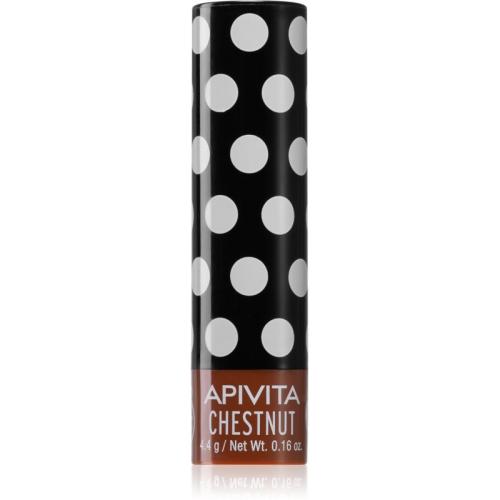 Apivita Lip Care Chestnut βάλσαμο για τα χείλη με χρώμα 4.4 γρ