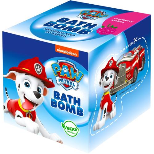 Nickelodeon Paw Patrol Bath Bomb βόμβα μπάνιου για παιδιά Raspberry - Marshall 165 γρ
