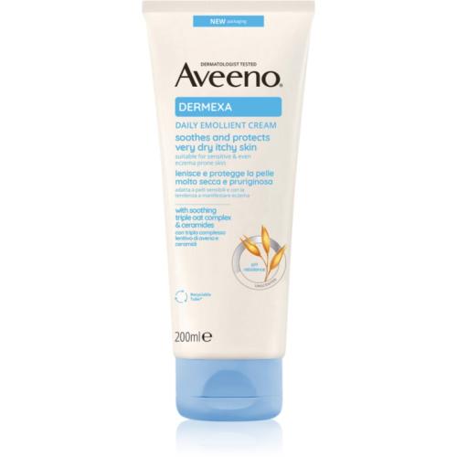 Aveeno Dermexa Daily Emollient Cream μαλακτική κρέμα για ξηρό και ερεθισμένο δέρμα 200 ml