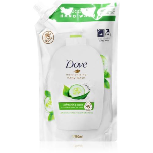 Dove Refreshing Care υγρό σαπούνι για τα χέρια ανταλλακτικό Cucumber & Green Tea 750 μλ