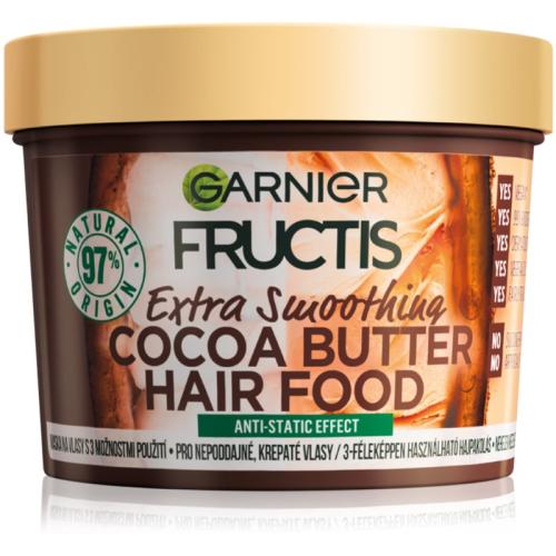 Garnier Fructis Cocoa Butter Hair Food θρεπτική μάσκα μαλλιών με βούτυρο κακάο 390 ml