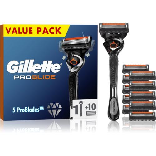 Gillette ProGlide ξυριστική μηχανή + ανταλλακτικές λεπίδες 10 τμχ