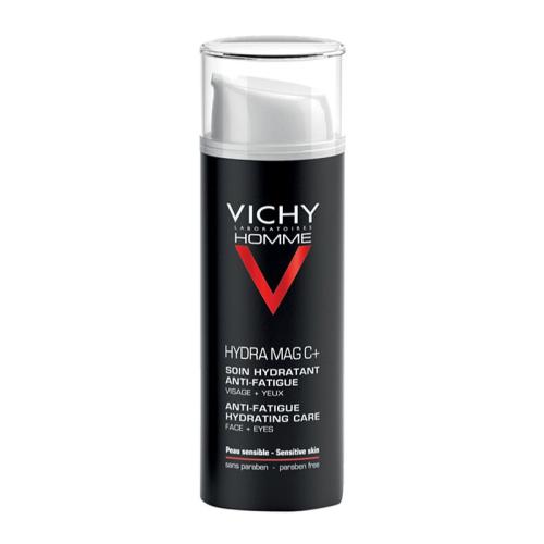 Vichy Homme Hydra-Mag C ενυδατική φροντίδα κατά τα σημάδια της κούρασης για πρόσωπο και γύρω περιοχή των ματιών 50 ml