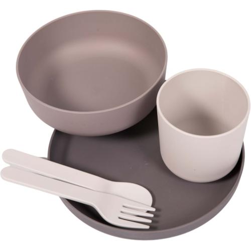 Bo Jungle Tableware Set σετ φαγητού για παιδιά Grey 5 τμχ