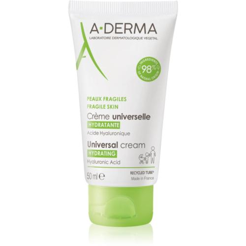 A-Derma Universal Cream γενική κρέμα με υαλουρονικό οξύ 50 ml