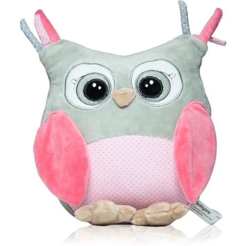 BabyOno Have Fun Owl Sofia βελούδινο παιχνίδι με κουδουνίστρα Pink 1 τμχ