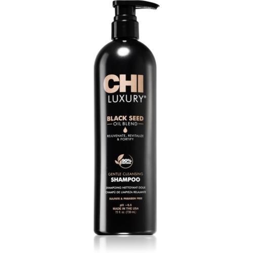 CHI Luxury Black Seed Oil Gentle Cleansing Shampoo απαλό καθαριστικό σαμπουάν 739 μλ