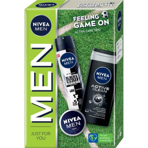 Nivea Men Feeling Game On σετ δώρου (για σώμα και πρόσωπο) για άντρες